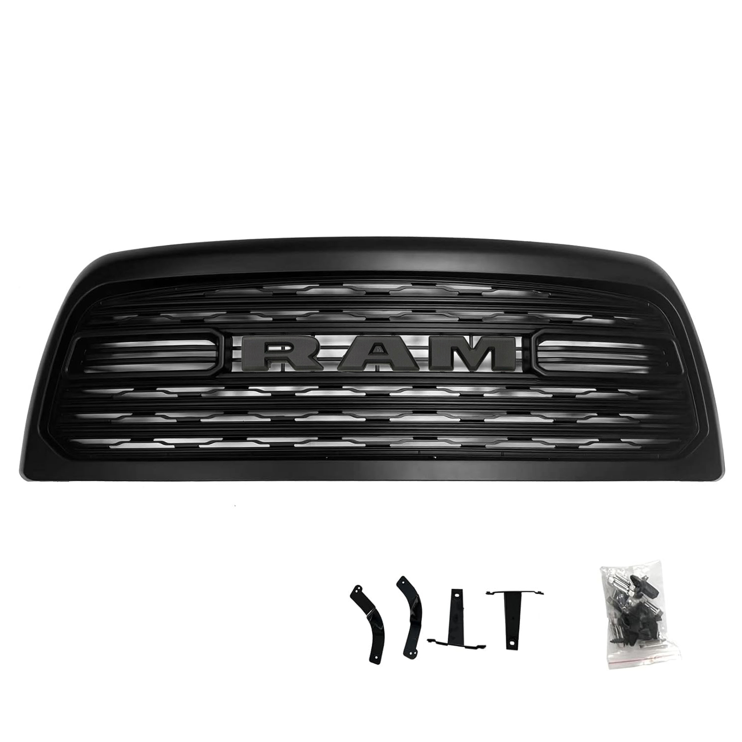 Matte Balck Front Grill For 2013-2018 Dodge Ram 2500 3500 Grille LTD Style Mesh with Letter 