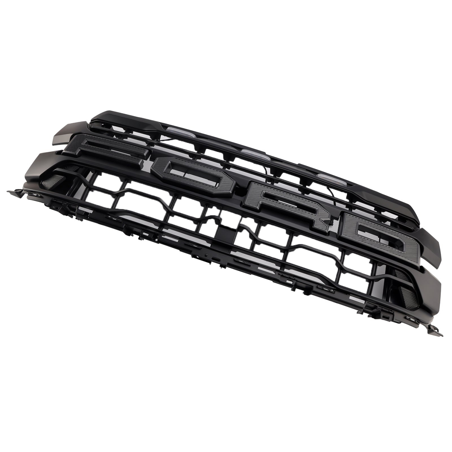 Front Grille For 2024-2025 Ford F150 Raptor Grill Mesh With Letter & LED Light