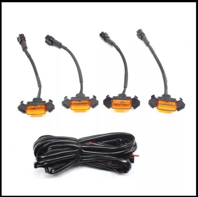 4x Amber Grill Lights for 2016-2022 Toyota Tacoma  Grill LED Lamps