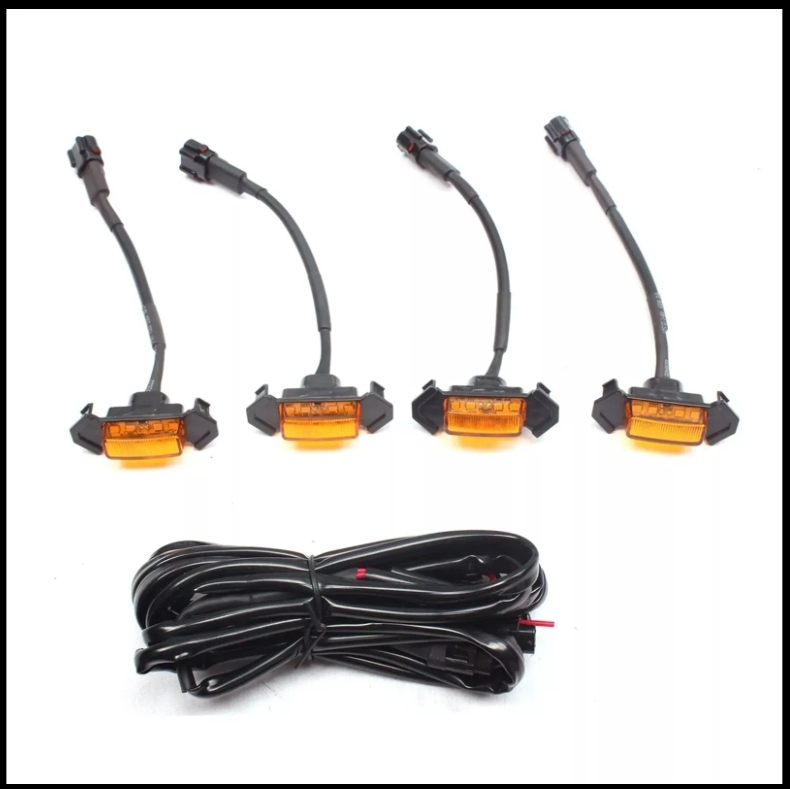 4x Amber Grill Lights for 2016-2022 Toyota Tacoma Grill LED Lamps