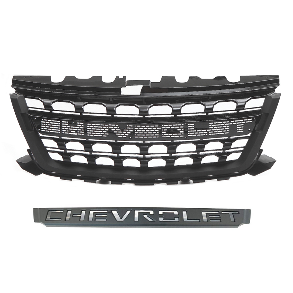 For 2016-2020 Chevrolet Colorado Front Grille Grill Matte Black