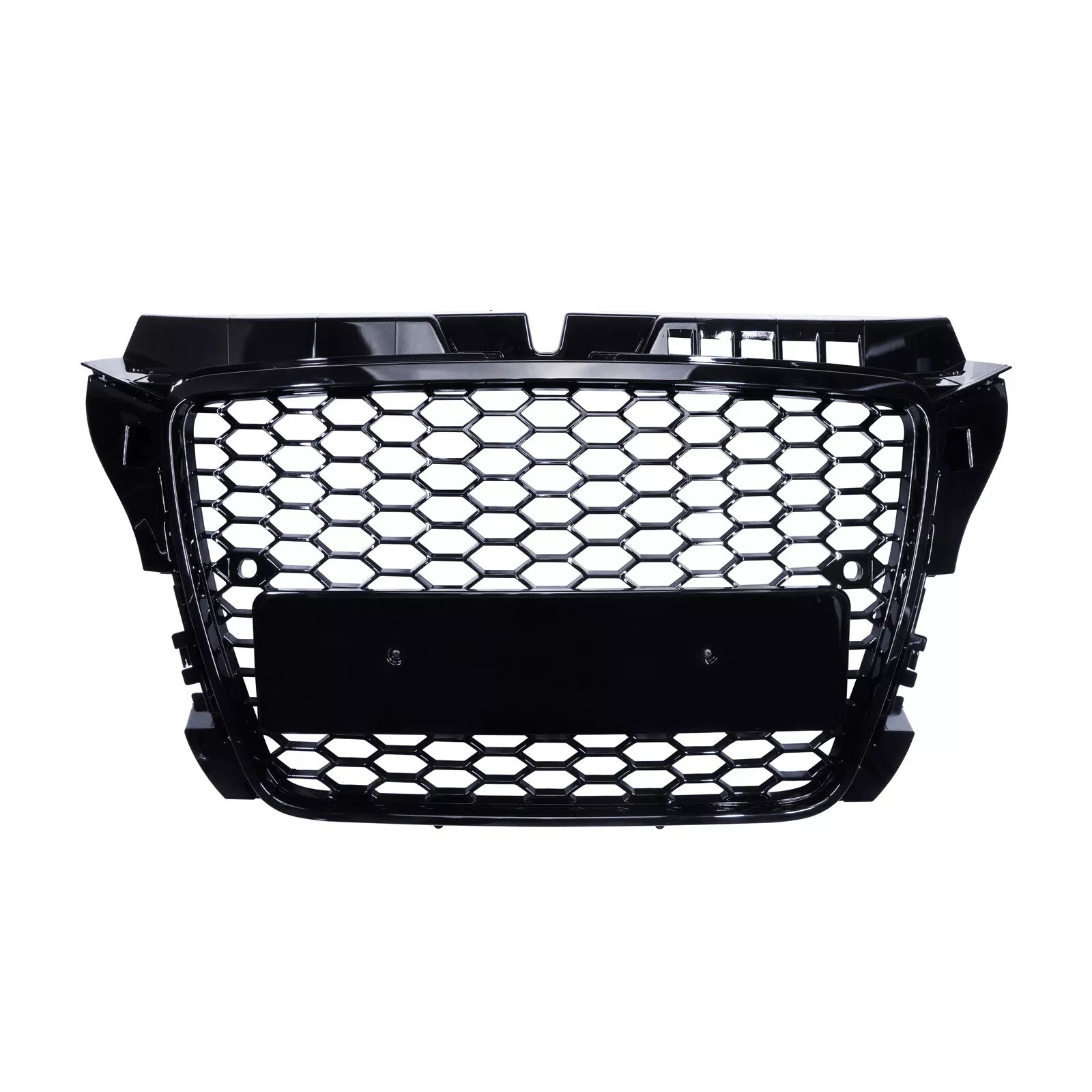 For 2008-2012 Audi A3 8P S3 RS Style Grill Gloss Black Honeycomb Mesh Front Bumper Grille