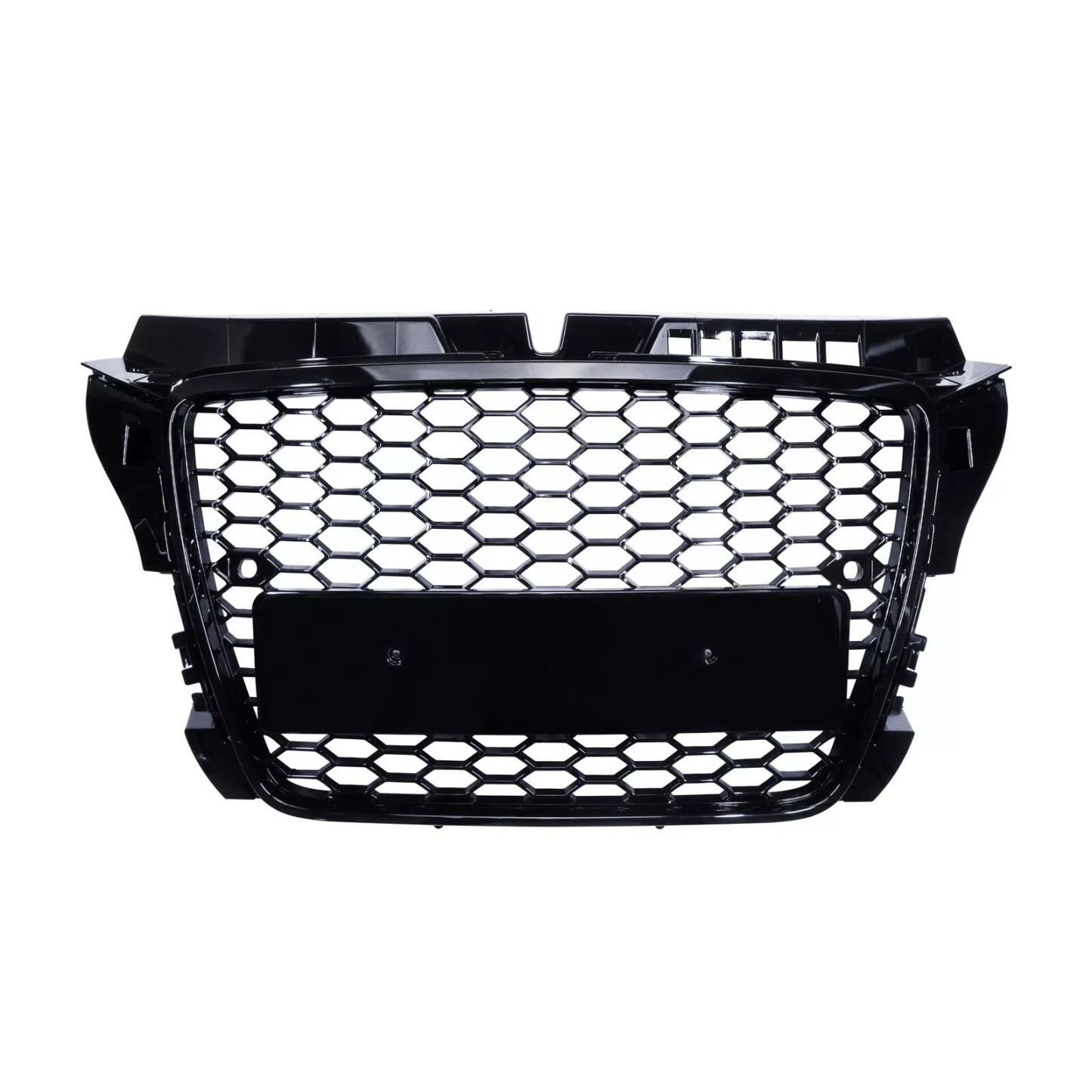 For 2008-2012 Audi A3 8P S3 RS Style Grill Gloss Black Honeycomb Mesh Front Bumper Grille