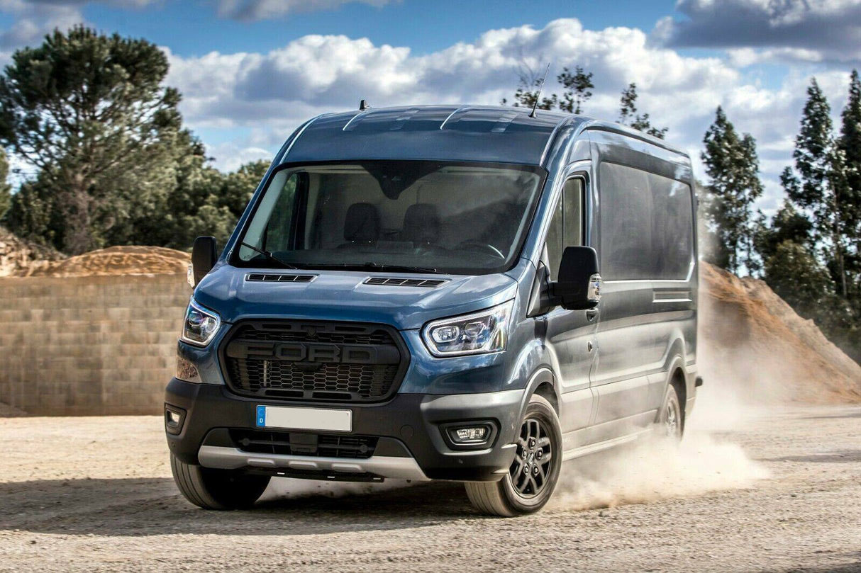 For 2019-2024 Ford Transit MK8 Trail Raptor Style Front Grille Replacement Matte Black Grill