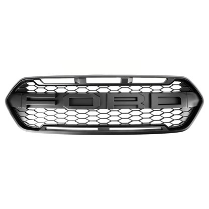 Front Grille For Transit Custom 2018-2023 Trail Raptor Style Front Grill Matte Black