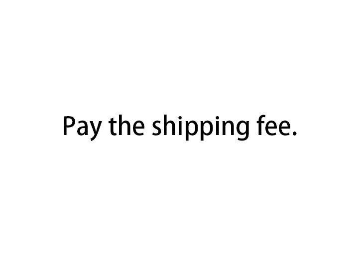 Pay shipping link.
