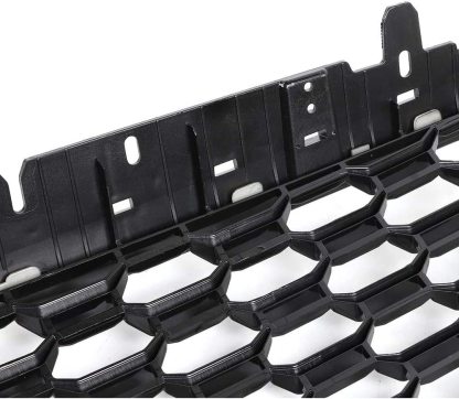 For 2016-2019 Audi A4 S4 B9 Honeycomb Grill Front Radiator Bumper Grille Gloss Black