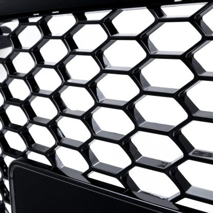 Audi A4 S4 B8 2008-2012 RS Style Honeycomb Front Bumper Grill Grille Gloss Black