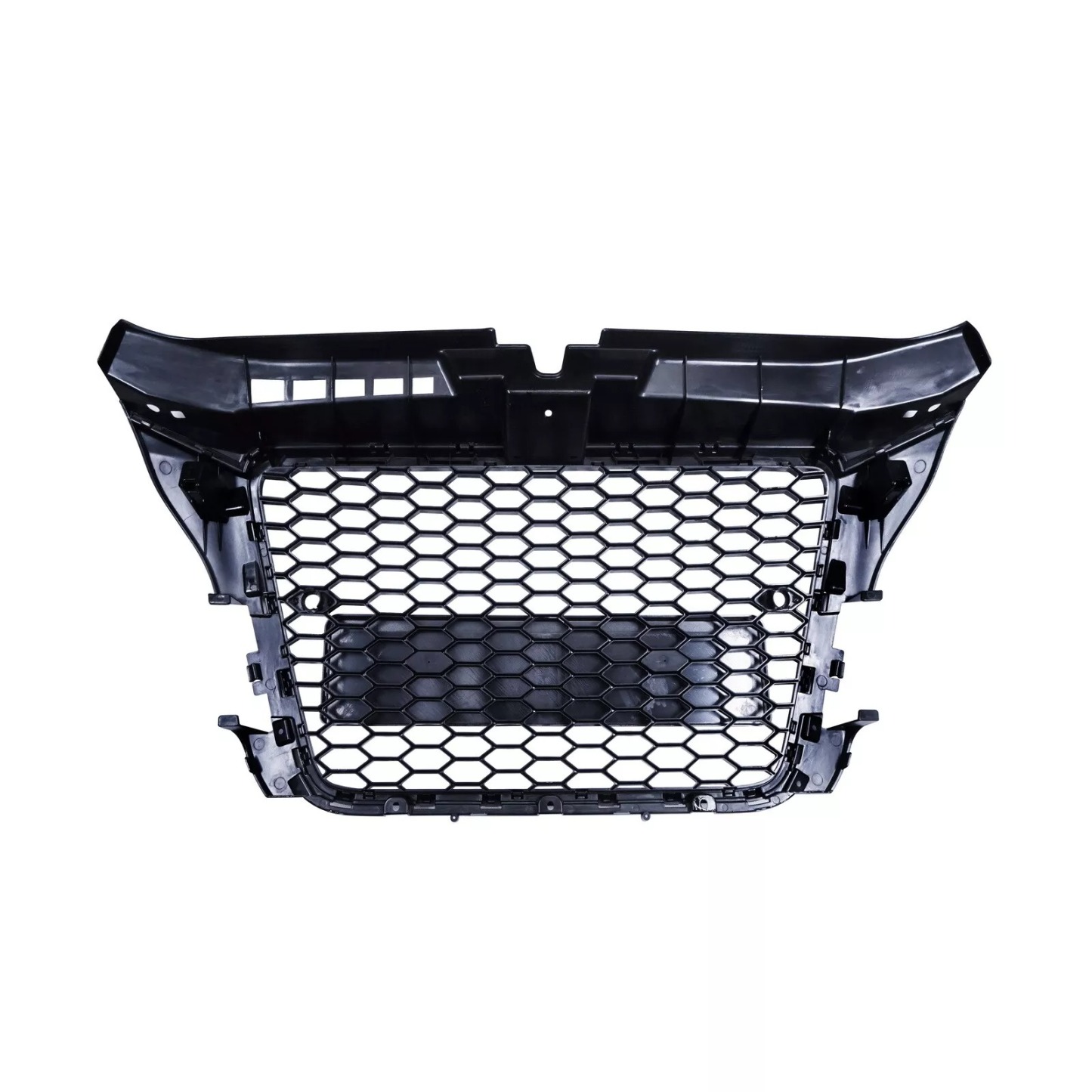 For 2008-2012 Audi A3 8P S3 RS Style Grill Gloss Black Honeycomb Mesh Front Bumper Grille