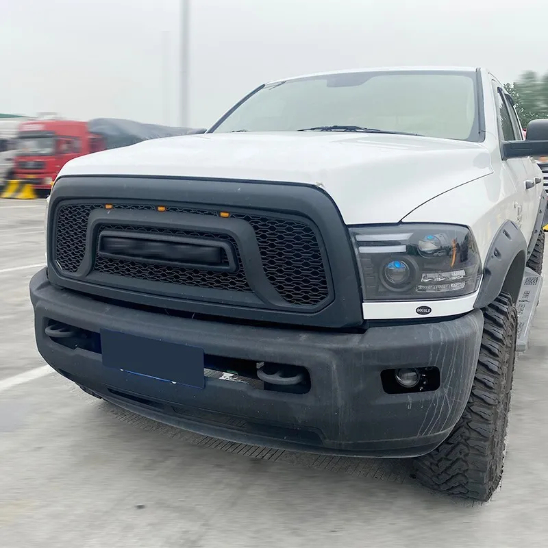 For 2013-2018 Dodge Ram 2500 3500 Grill Rebel Style Replacement Front Grille Matte Black