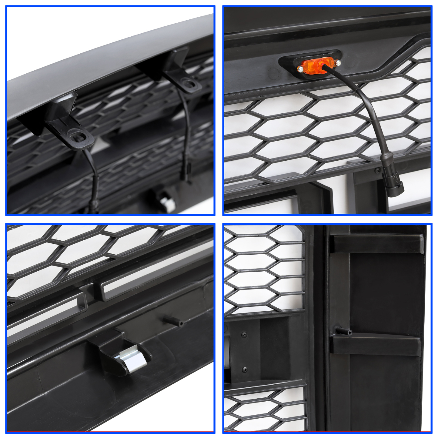 Front Grille for 2011-2016 F250 F350 F450 F550 Super Duty Raptor Style Grill With LED Light