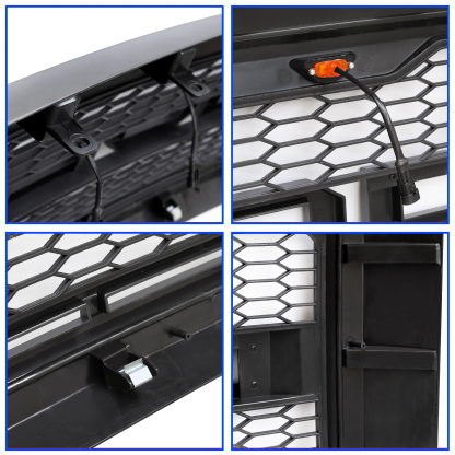 Front Grille for 2011-2016 F250 F350 F450 F550 Super Duty Raptor Style Grill With LED Light