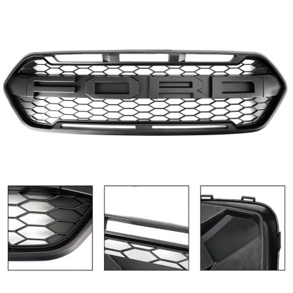 Front Grille For Transit Custom 2018-2023 Trail Raptor Style Front Grill Matte Black