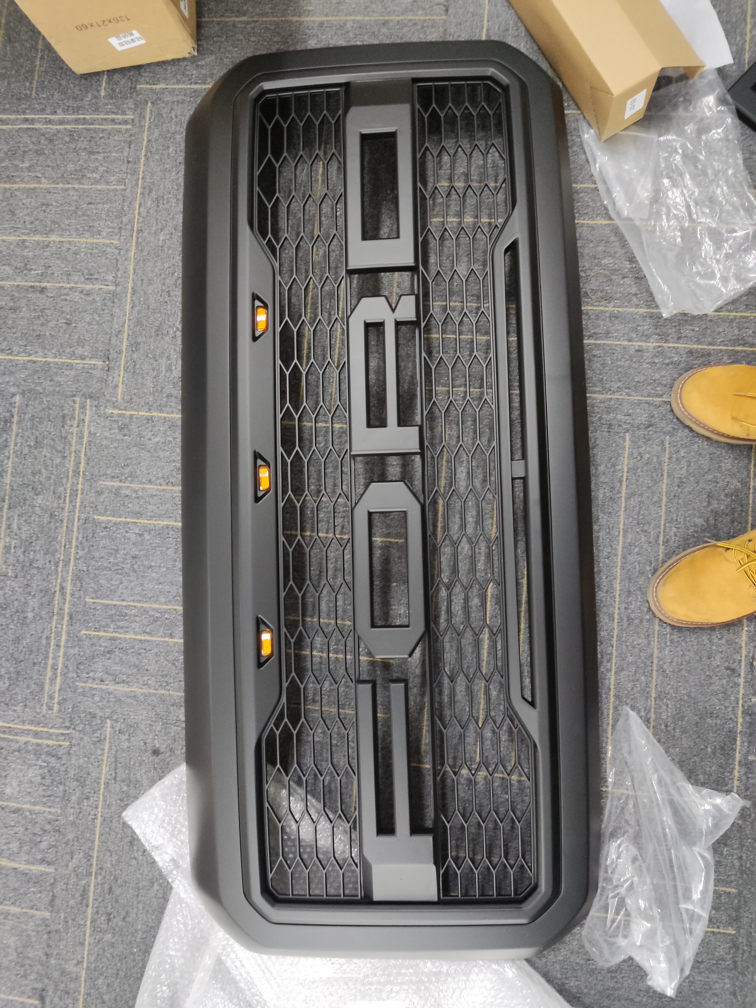 Black Friday Sale Front Grille for 2011-2016 F250 F350 F450 F550 Super Duty Raptor Style Grill With LED Light