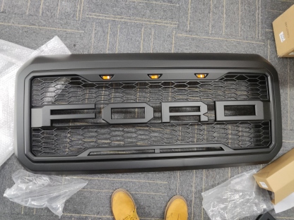 Black Friday Sale Front Grille for 2011-2016 F250 F350 F450 F550 Super Duty Raptor Style Grill With LED Light
