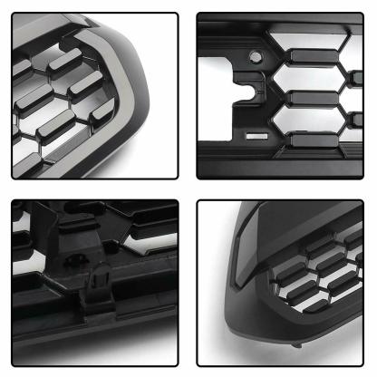 For 2016-2023 Toyota Tacoma Grill Front Bumper Grille With Sensor Cover Matte Black