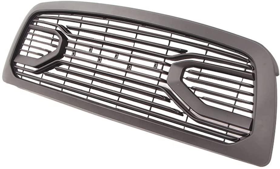 For 2009-2012 Dodge RAM 1500 Grill Big Horn Style Front Grille with Light Matte Black