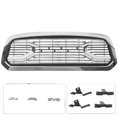 For 2013-2018 Dodge Ram 1500 Front Grille Big Horn Style Grill Chrome