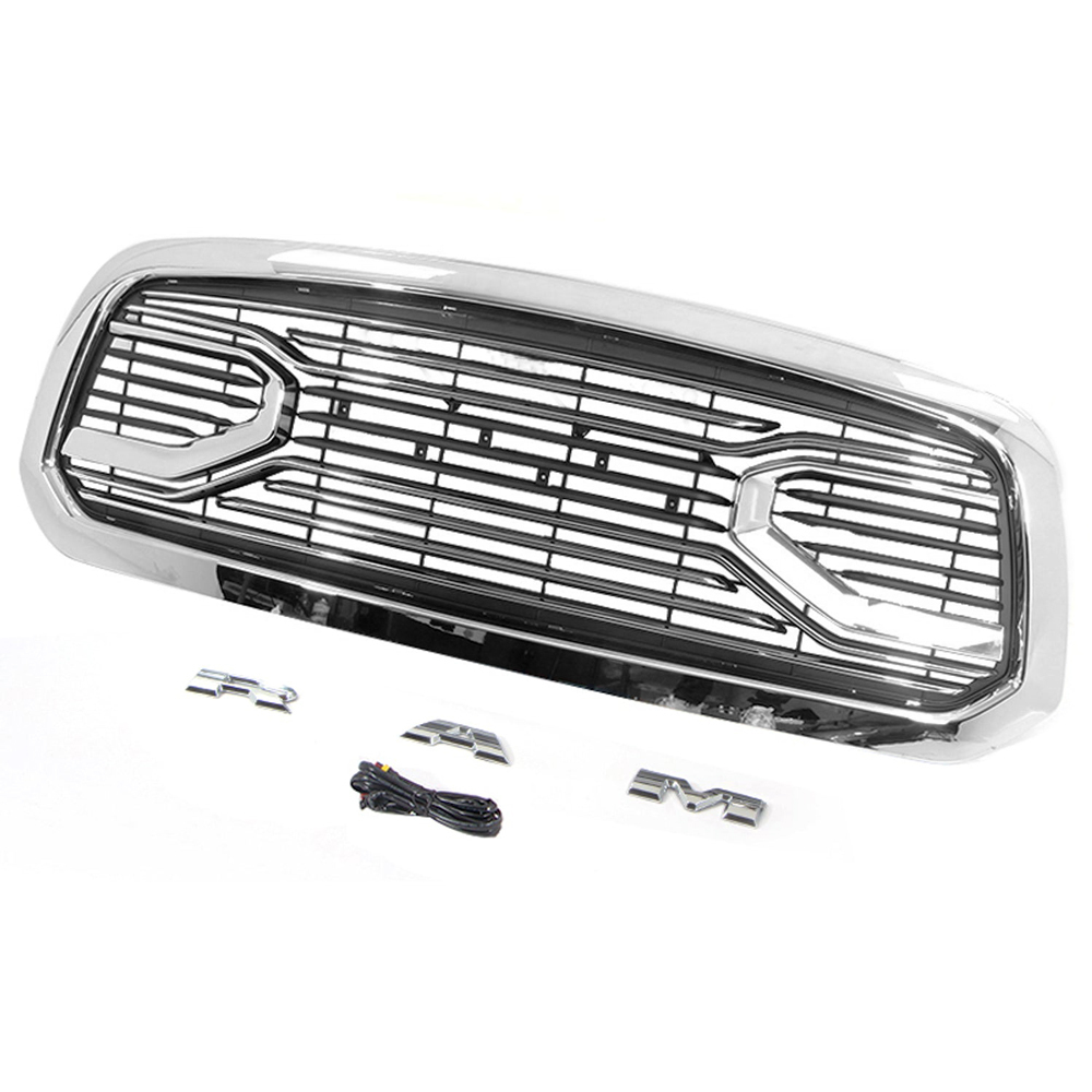 For 2013-2018 Dodge Ram 1500 Front Grille Big Horn Style Grill Chrome