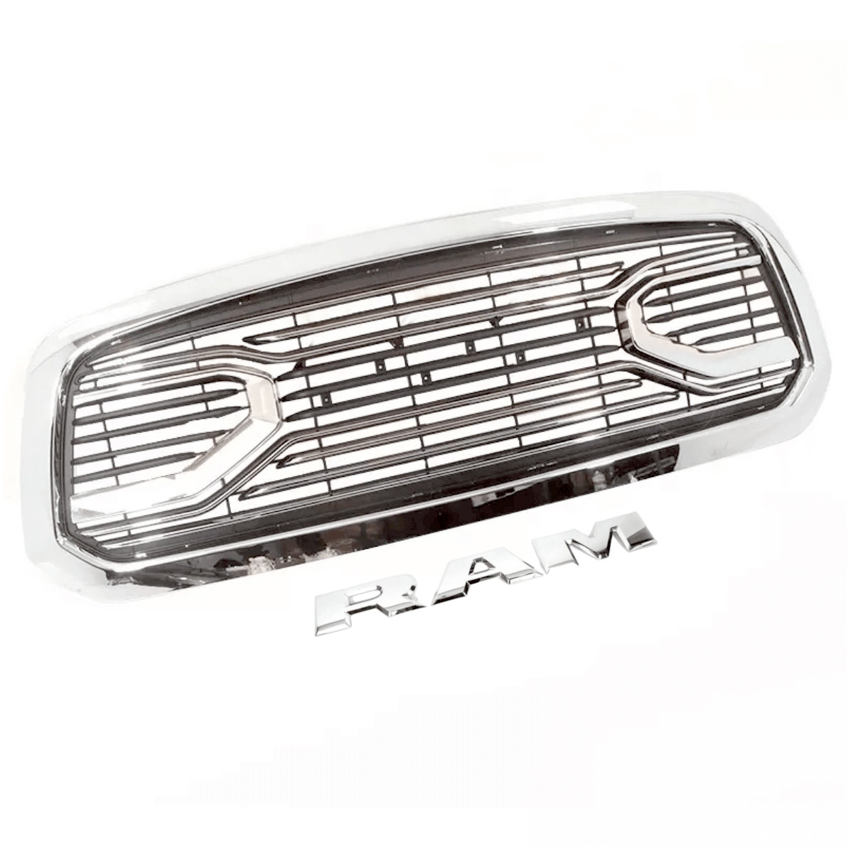 For 2013-2018 Dodge Ram 1500 Front Grille Big Horn Style Grill Chrome