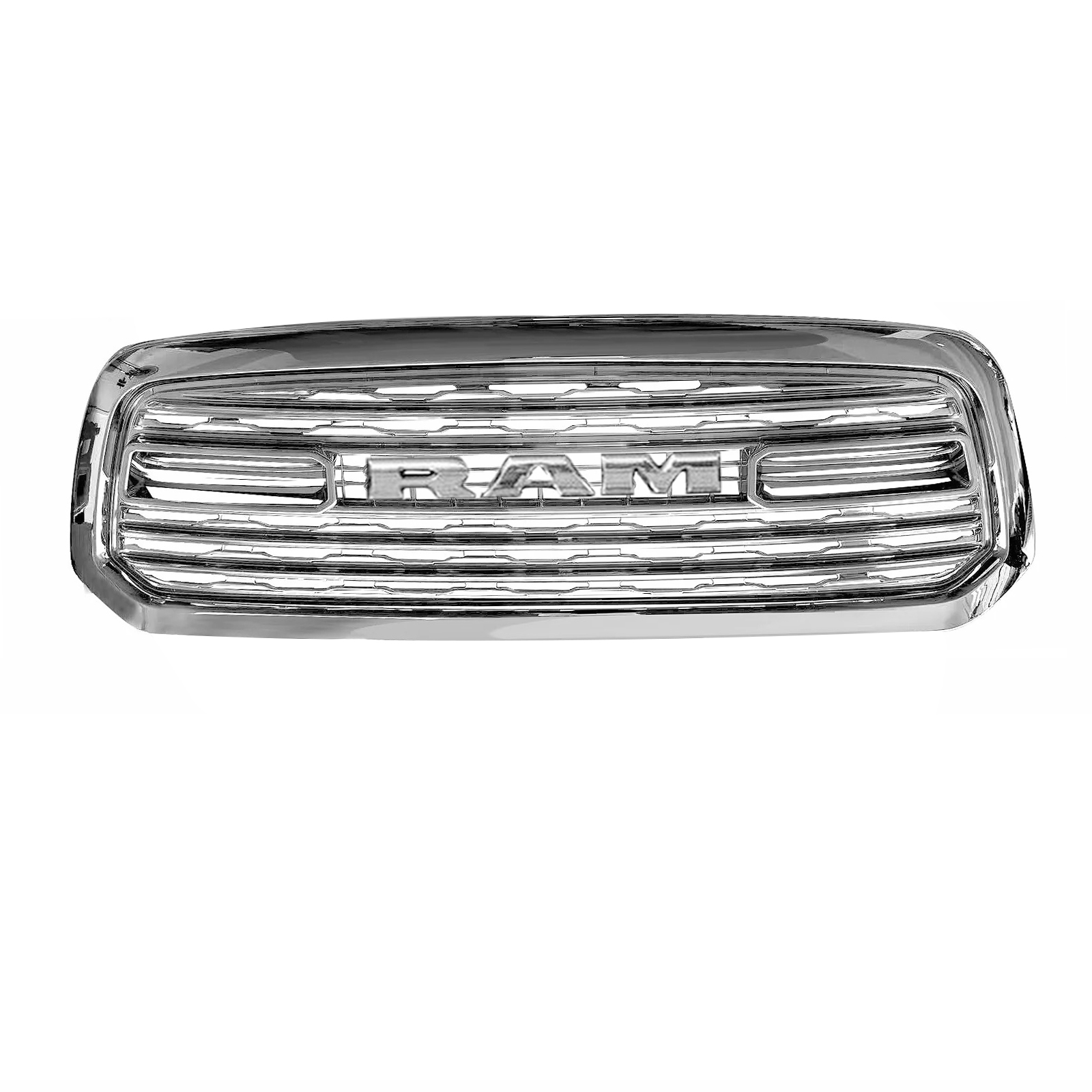  For 2013-2018 Dodge Ram 1500 Grill Limited Style Front Grille Chrome Mesh with Letter