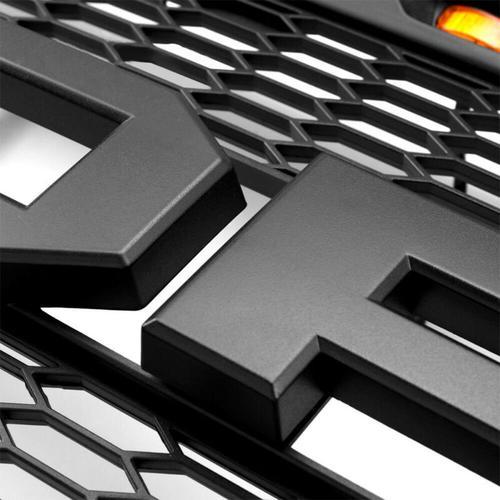 Raptor Style Front Grill Matte Black Grille for 2009-2014 F150 F-150 