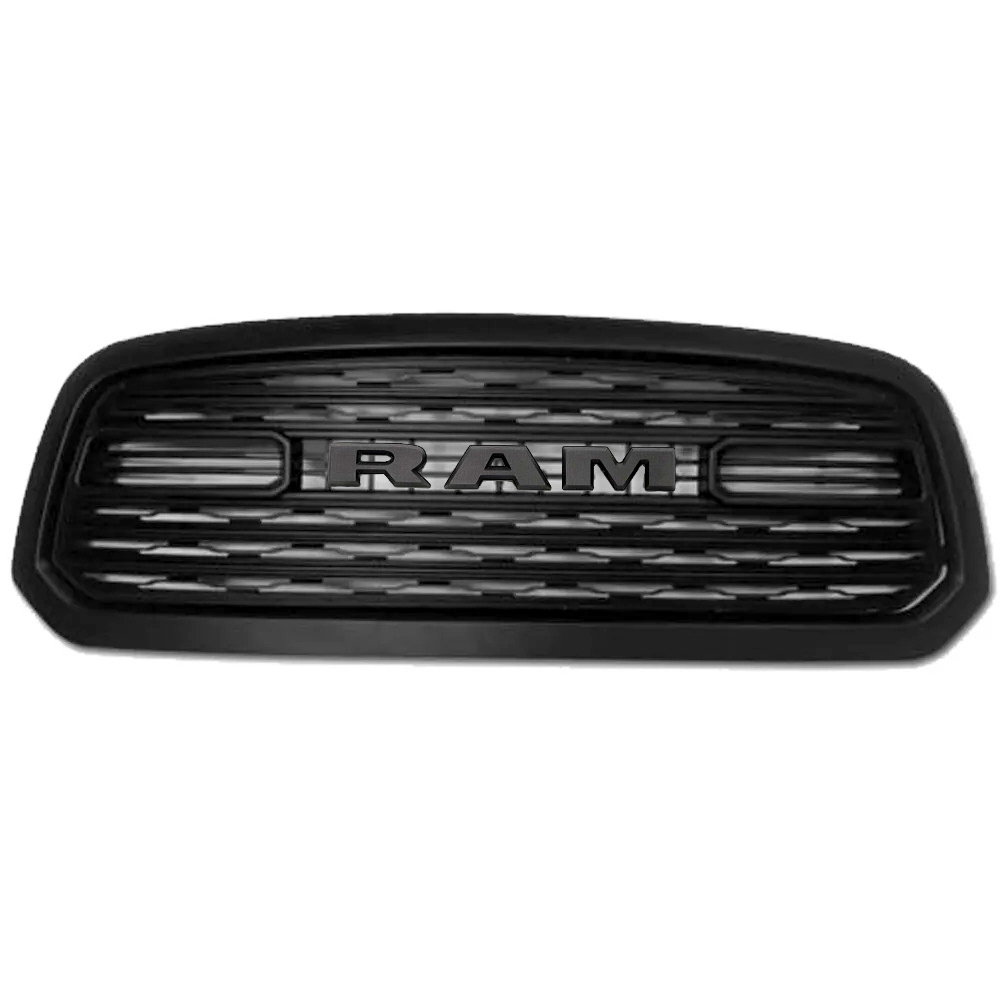 For 2013-2018 Dodge Ram 1500 Grill Limited Style Front Grille with Letter Matte Black
