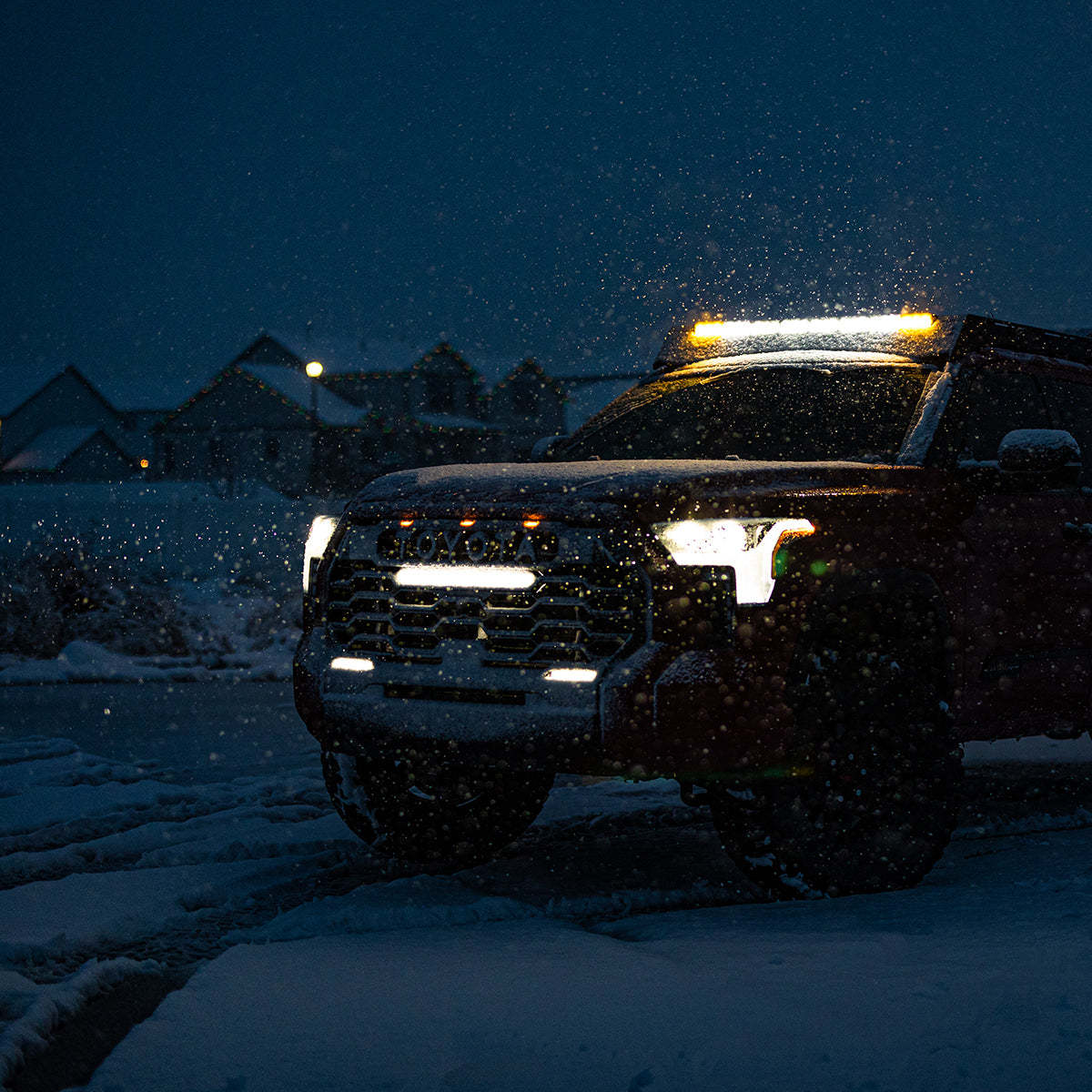 For 2022 2023 Toyota Tundra Trd Pro Grill Front Grille With LED Light & Letter Matte Black