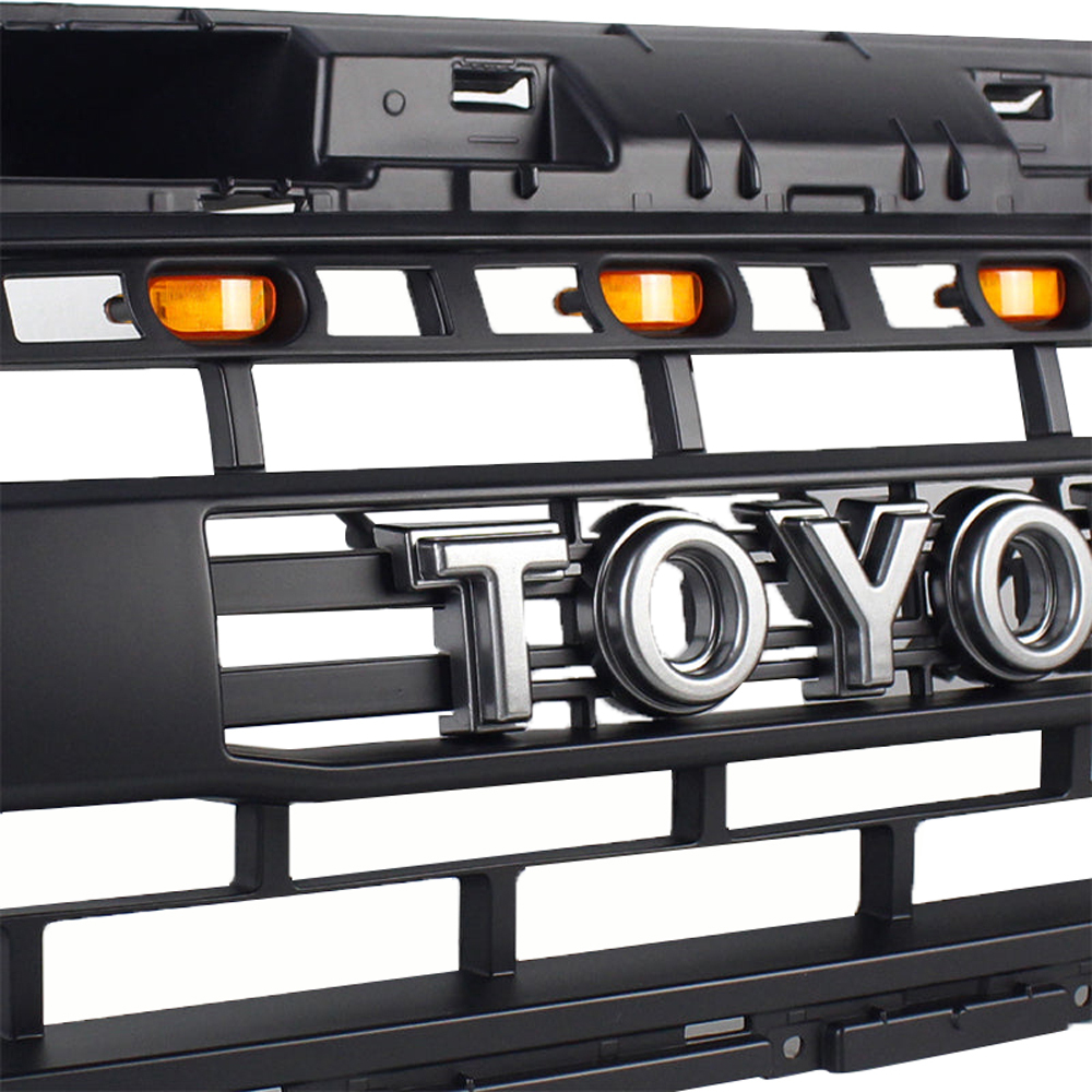 For 2012-2015 Toyota Tacoma TRD Pro Grill Front Grille Mesh with LED Light & Letters