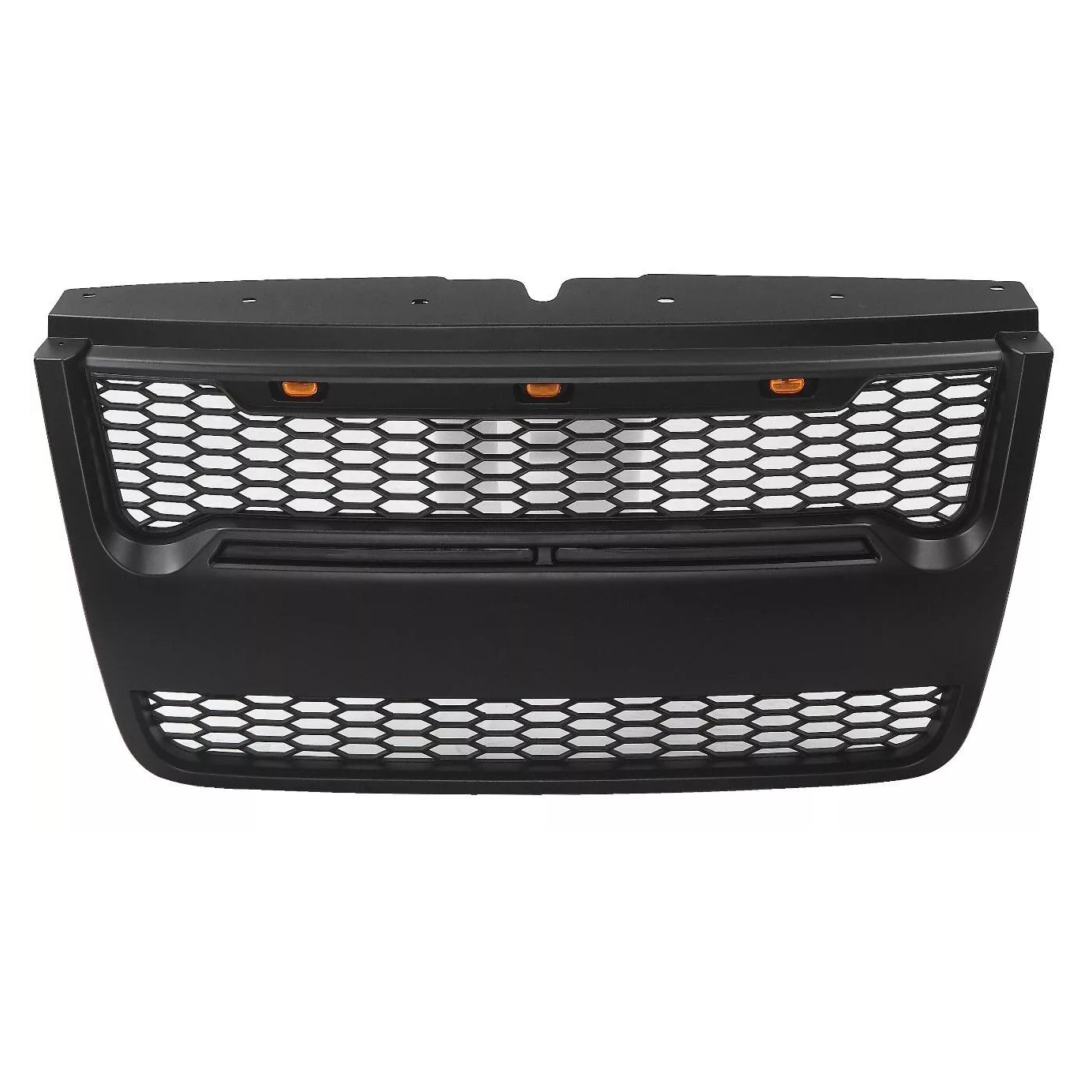For 2006-2010 Ford Explorer Grill Matte Black Front Grille with LED Light & Letters