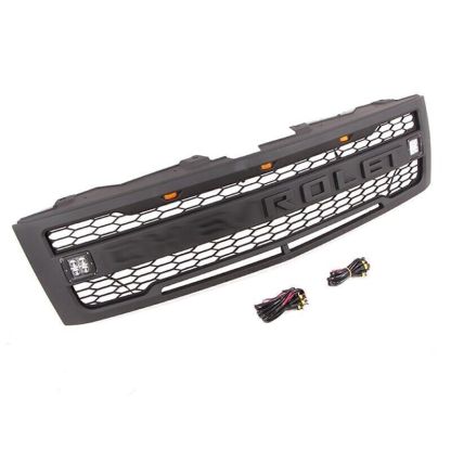 For 2007-2013 Chevrolet Silverado 1500 Front Grille Grill Mesh With 3+2 LED Light