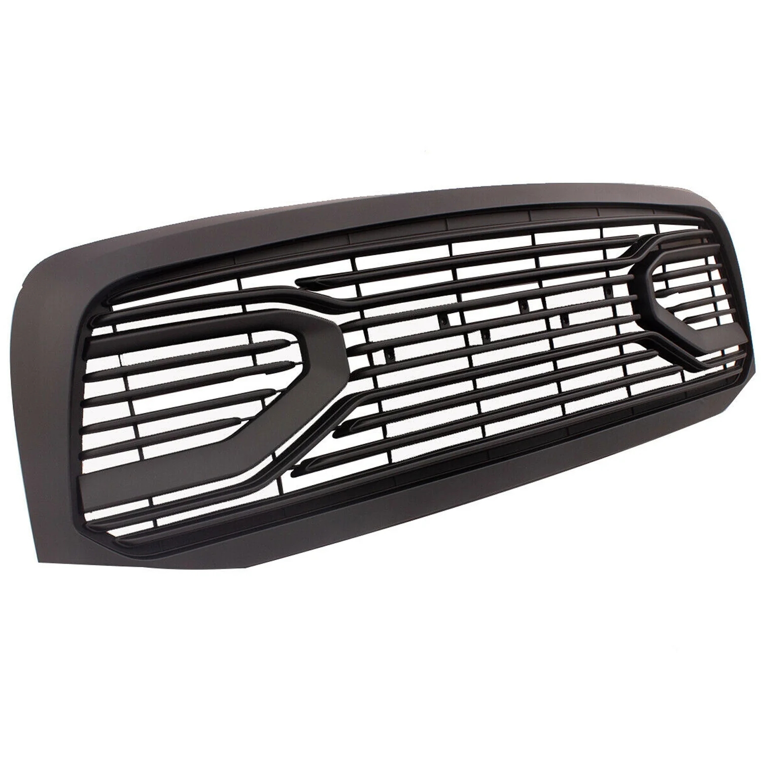 Front Big Horn Style Grille for 2006-2008 Dodge RAM 1500 Grill Matte Black with Letters