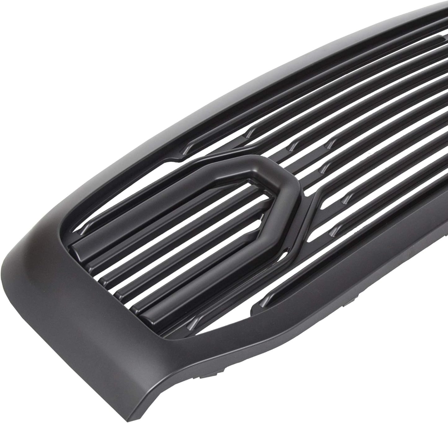 Front Big Horn Style Grille for 2006-2008 Dodge RAM 1500 Grill Matte Black with Letters