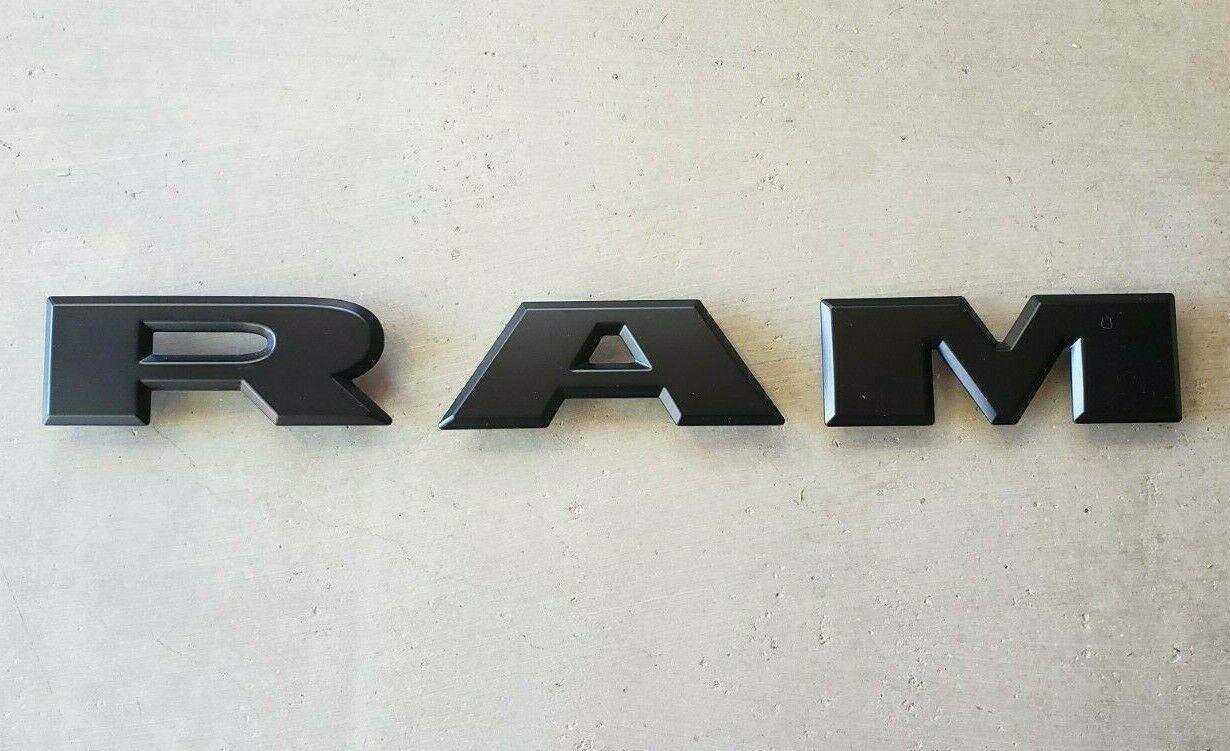 Front Big Horn Style Grille for 2006-2008 Dodge RAM 1500 Grill Matte Black with Letters
