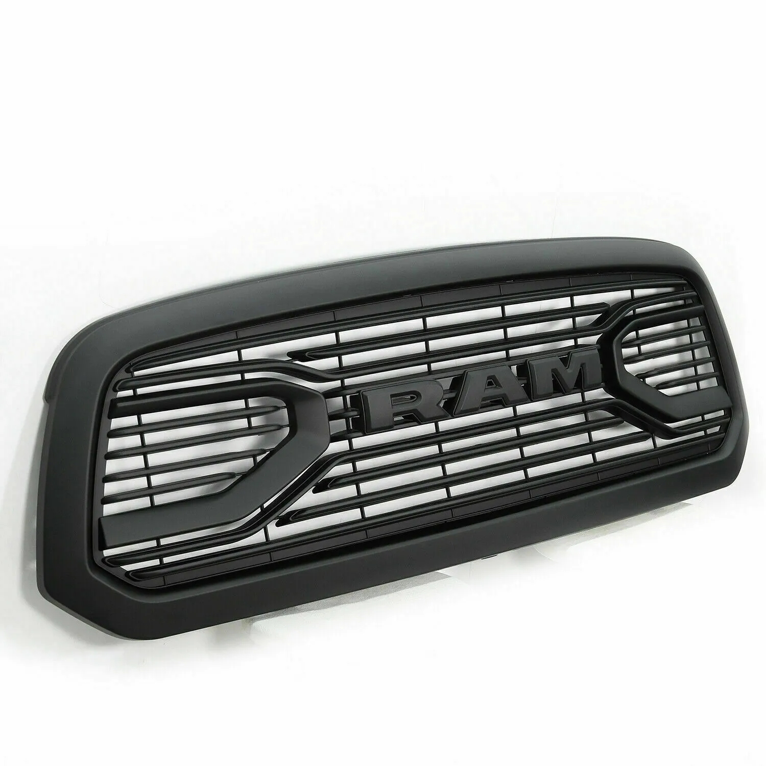 For 2013-2018 Dodge Ram 1500 Grill Big Horn Style Front Grille with Letter Matte Black