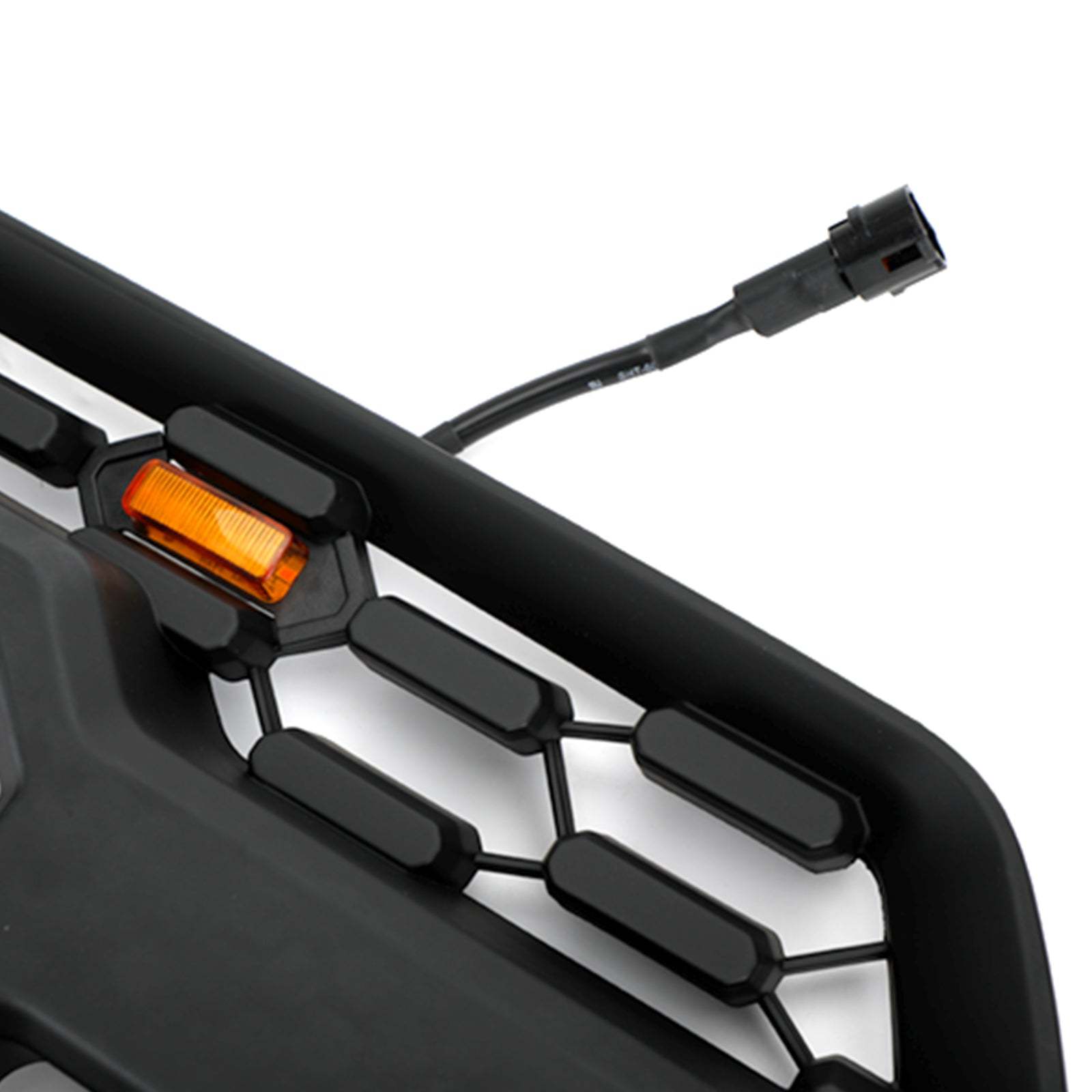 For 2003-2005 Toyota 4Runner Grill Matte Black Front Grille with Light & Letter