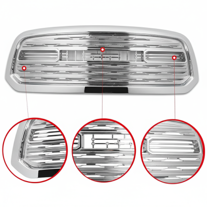 For 2013-2018 Dodge Ram 1500 Grill Limited Style Front Grille with Letter Chrome