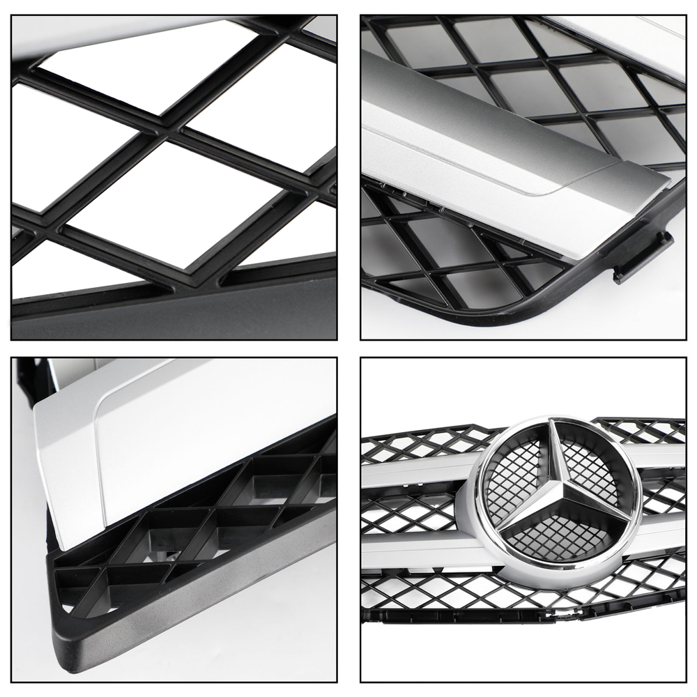For 2010-2012 Mercedes Benz GLK-Class X204 GLK350 Front Grill W/ Star Emblem Grille