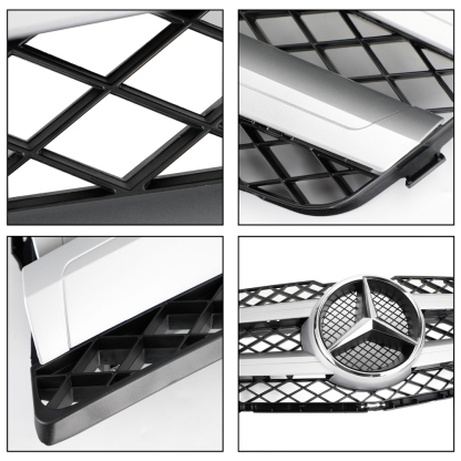 For 2010-2012 Mercedes Benz GLK-Class X204 GLK350 Front Grill W/ Star Emblem Grille