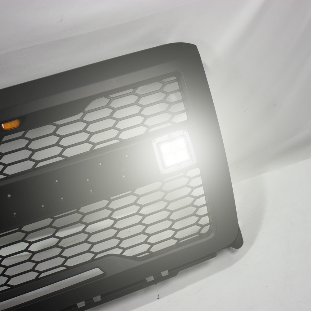 For 2014-2015 Chevrolet Silverado 1500 Grill Front Grille With LED light