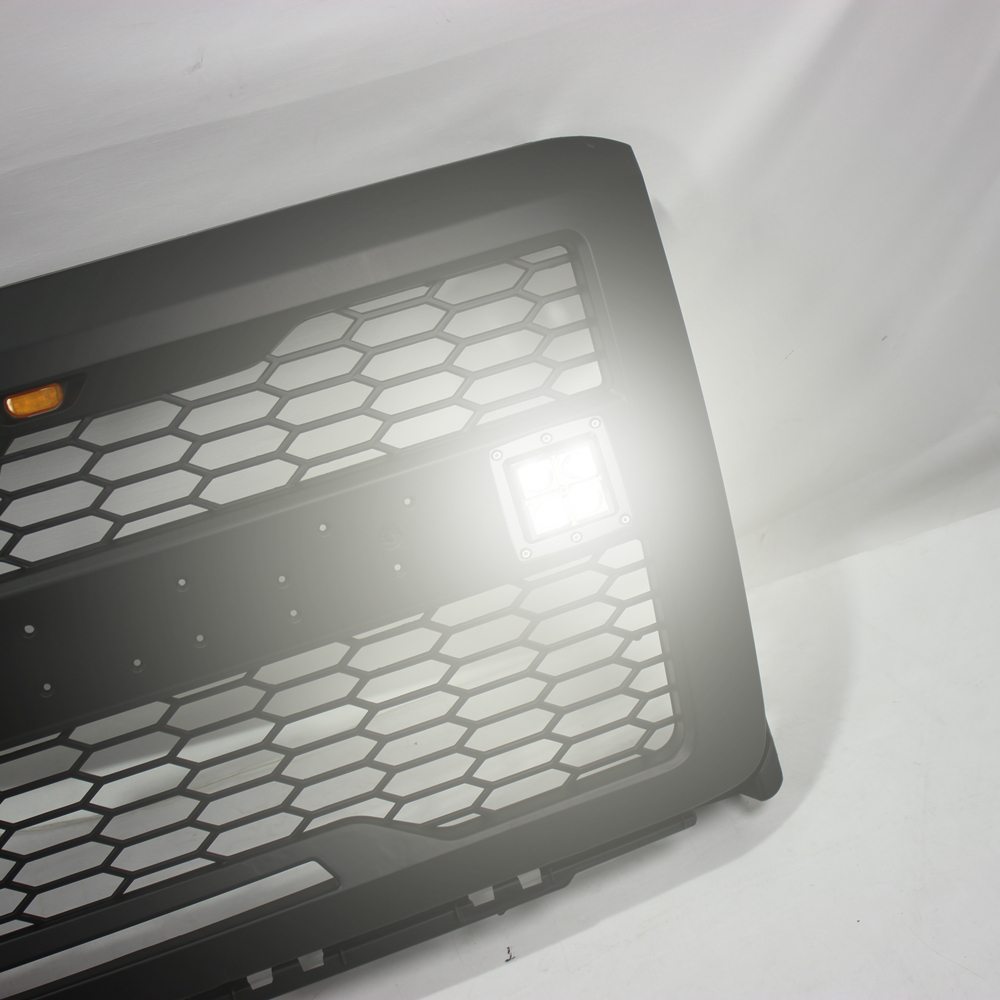 For 2014-2015 Chevrolet Silverado 1500 Grill Front Grille With LED light