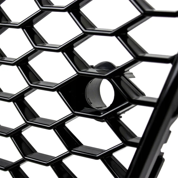 Audi A5 S5 8T 2012-2016 RS Style Honeycomb Front Bumper Grill Hood Mesh Gloss Black