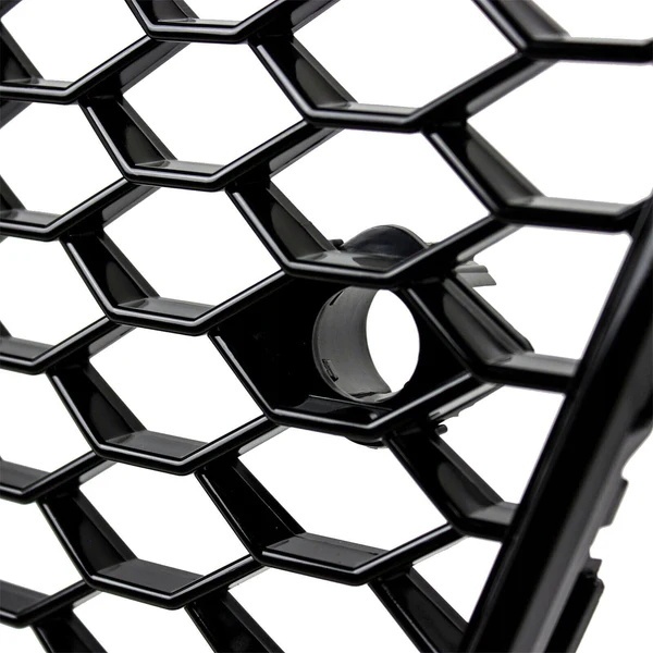 Audi A5 S5 8T 2012-2016 RS Style Honeycomb Front Bumper Grill Hood Mesh Gloss Black