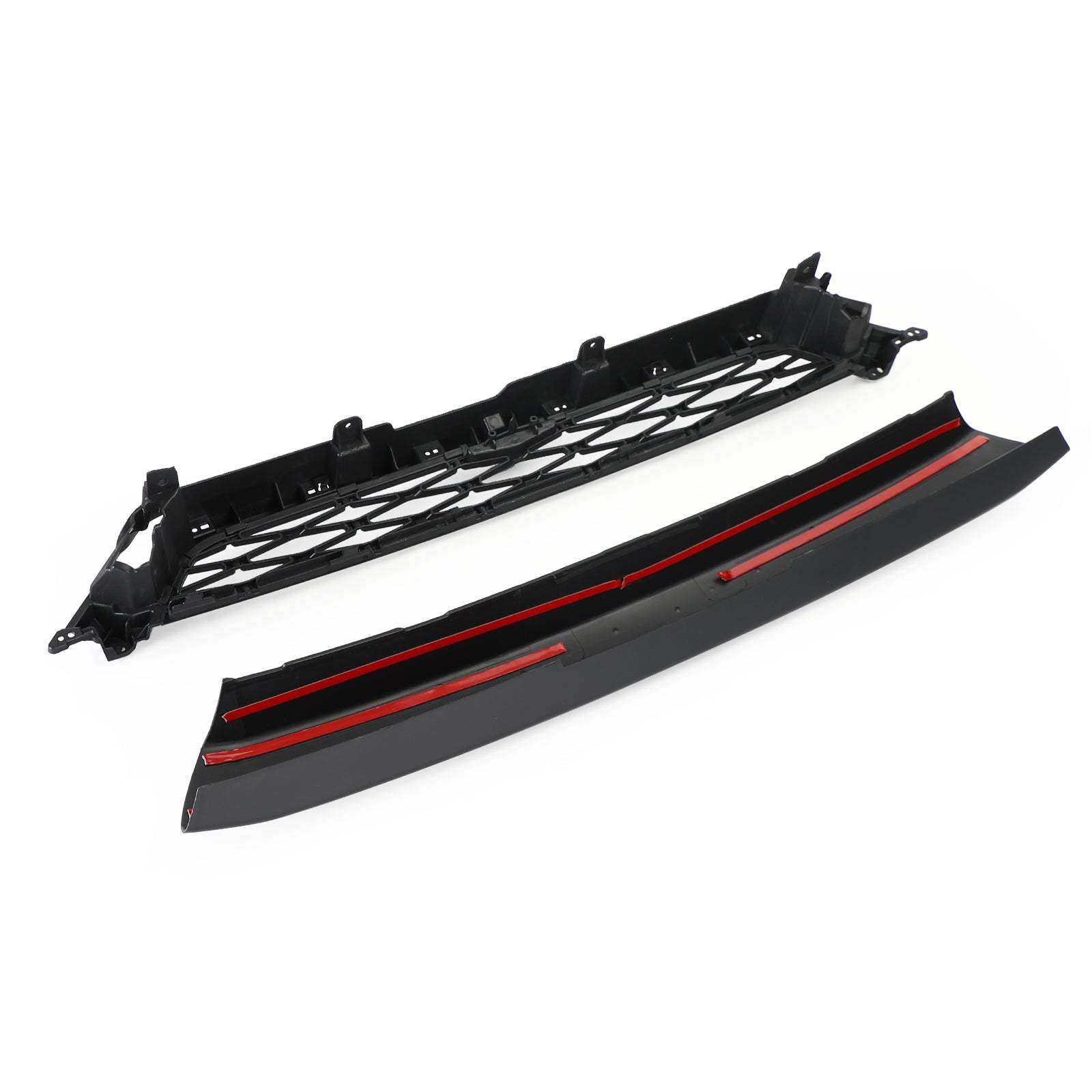 For Toyota 4Runner 2020-2024 TRD PRO Matte Black 2 Piece Front Bumper Grille Grill
