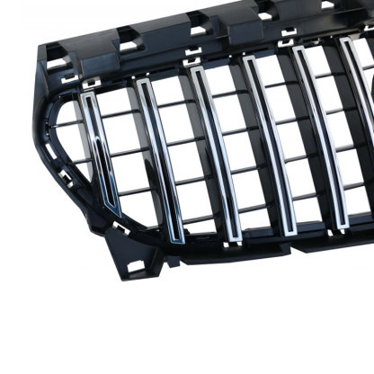 For 2013-2019 Mercedes Benz W117 C117 CLA-Class GT R Front Grill Grille with Emblem Chrome+ Black
