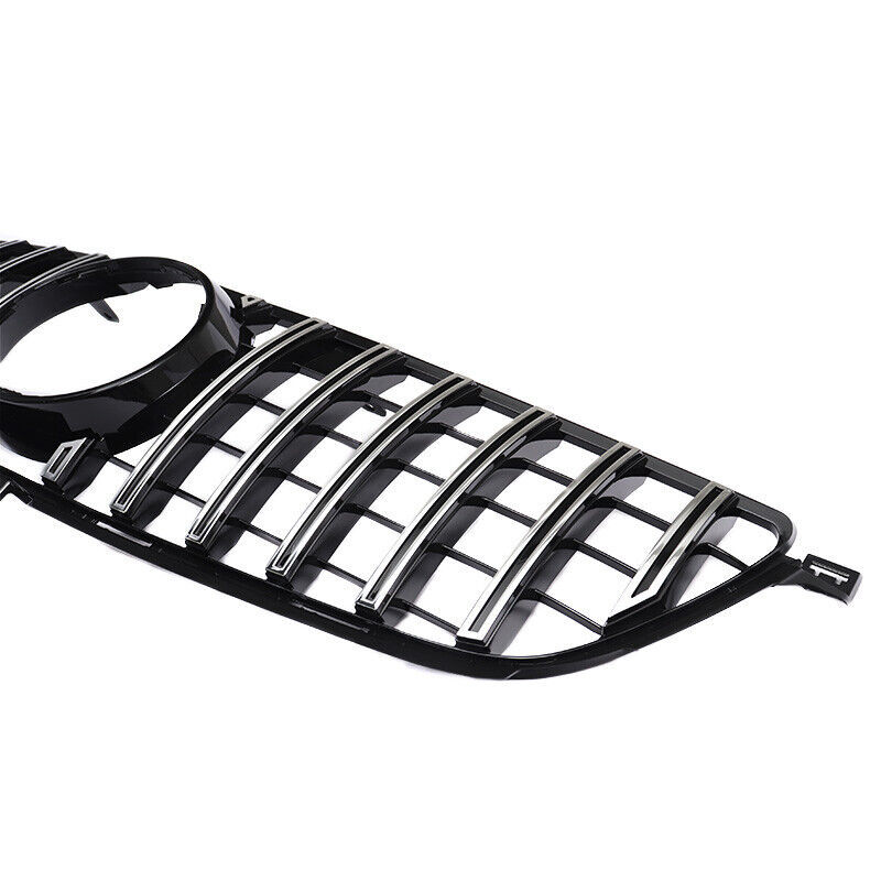 GT Style Front Grille Chrome Black Grill For Mercedes Benz W166 2012-2015 ML-Class ML350 ML400 ML550 ML63AMG