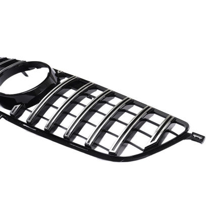 GT Style Front Grille Chrome Black Grill For Mercedes Benz W166 2012-2015 ML-Class ML350 ML400 ML550 ML63AMG