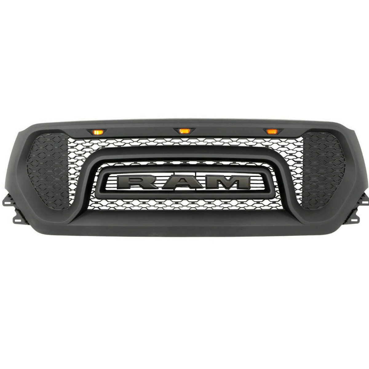 Rebel Style Grill For 2019-2021 Dodge Ram 1500 Front Grille with Light & Letter