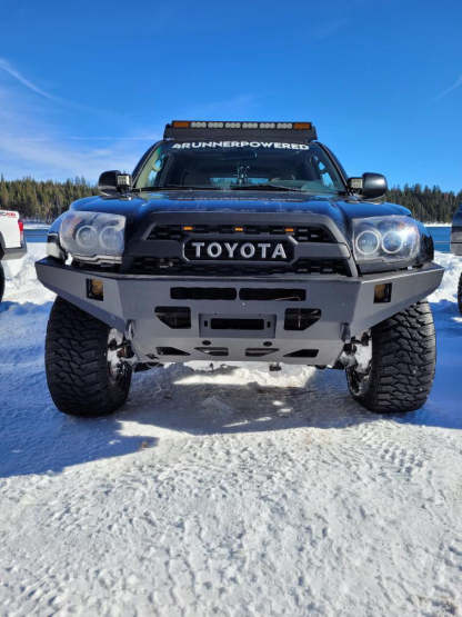 For 2006-2009 Toyota 4Runner Grill Front Grille With Led Light Matte Black