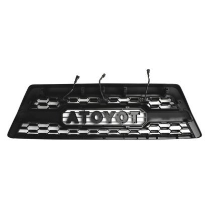 For 2006-2009 Toyota 4Runner Grill Front Grille With Led Light Matte Black